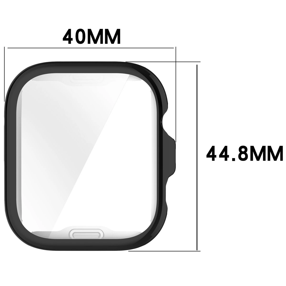 Wymiary obudowy Bizon Case Watch Felipe dla Huawei Watch Fit 4